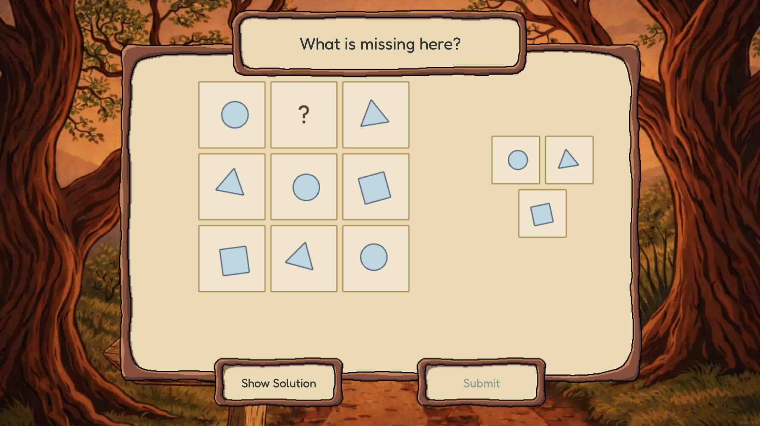 Simple Matrix Puzzle
